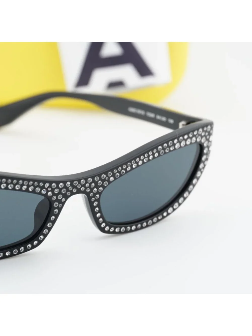 Marc Jacobs MARC 797/S 07C5 IR Cat Eye Sunglasses - Black/Crystal / Grey